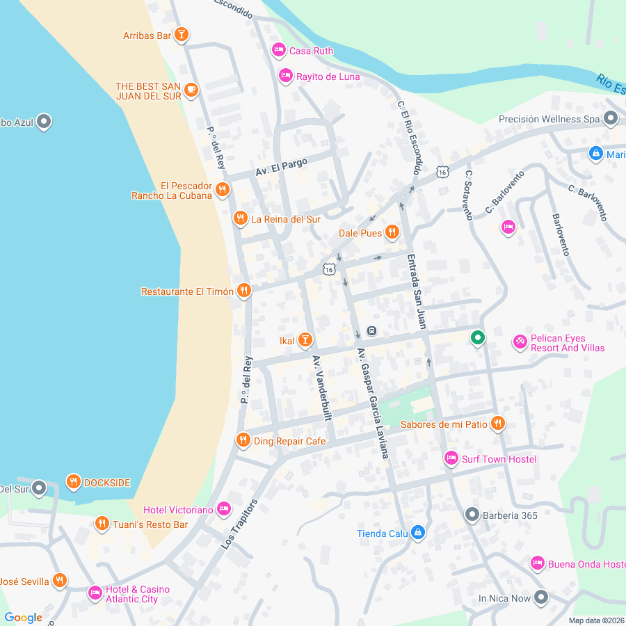 Google Maps preview of the area around Gastro Garden